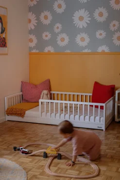 Børn Woodies Monty Junior-/Montessori-seng, Hvid