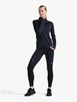 Børn 2XU Overdele-Ignition Base Layer Langærmet Top, Black/ Reflective