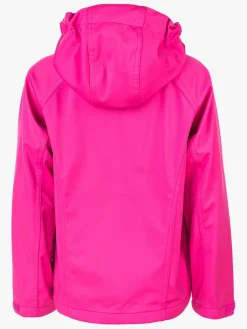 Børn ZigZag Grand Softsheljakke, Pink Glo