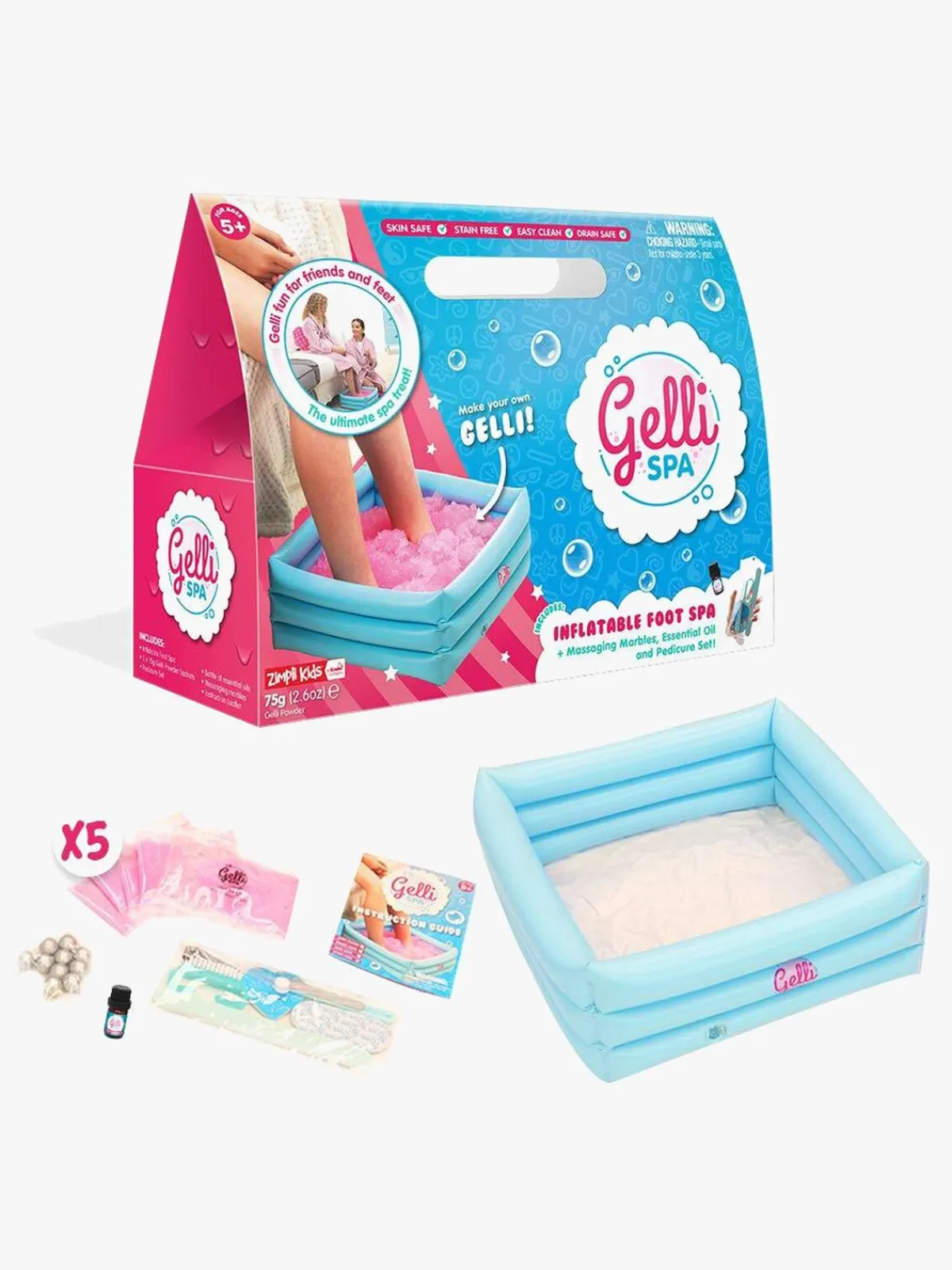 Kreativt Legetøj|ZimpliKids Zimpli Kids Gelli Spa Oppustelig Fodspa